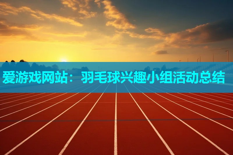 爱游戏网站：羽毛球兴趣小组活动总结